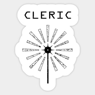 Cleric - Dark on Light Sticker